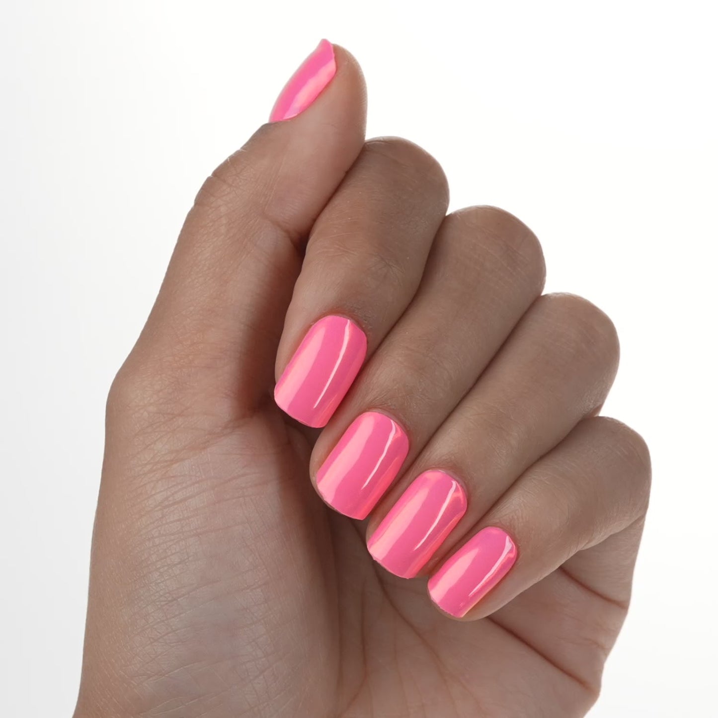 Grapefruit Gone Wild Chrome Mani