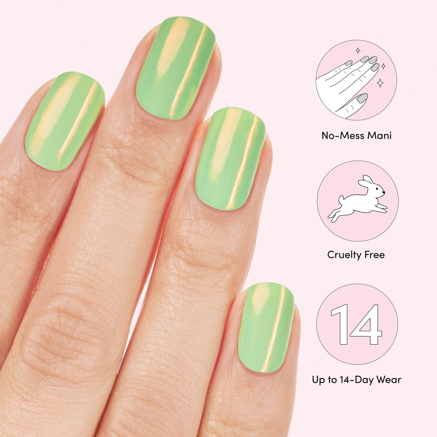 Sorry, I'm On A Juice Cleanse Chrome Mani